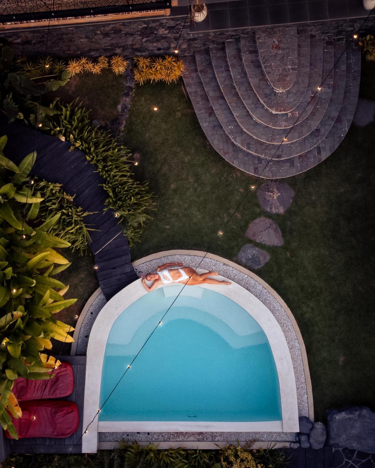 Villa Makerti Bali~Bamboo House Selat Exterior foto