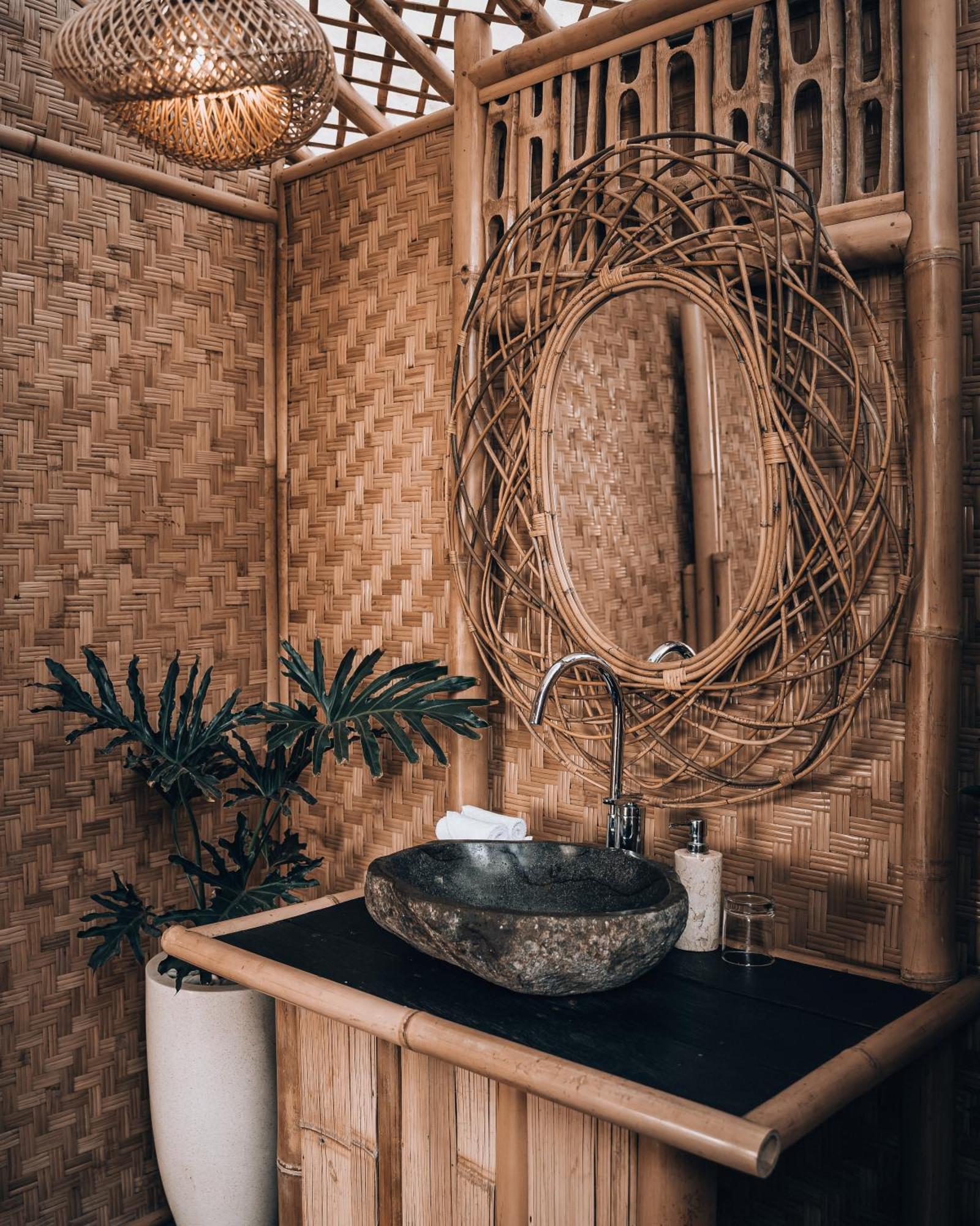 Villa Makerti Bali~Bamboo House Selat Exterior foto
