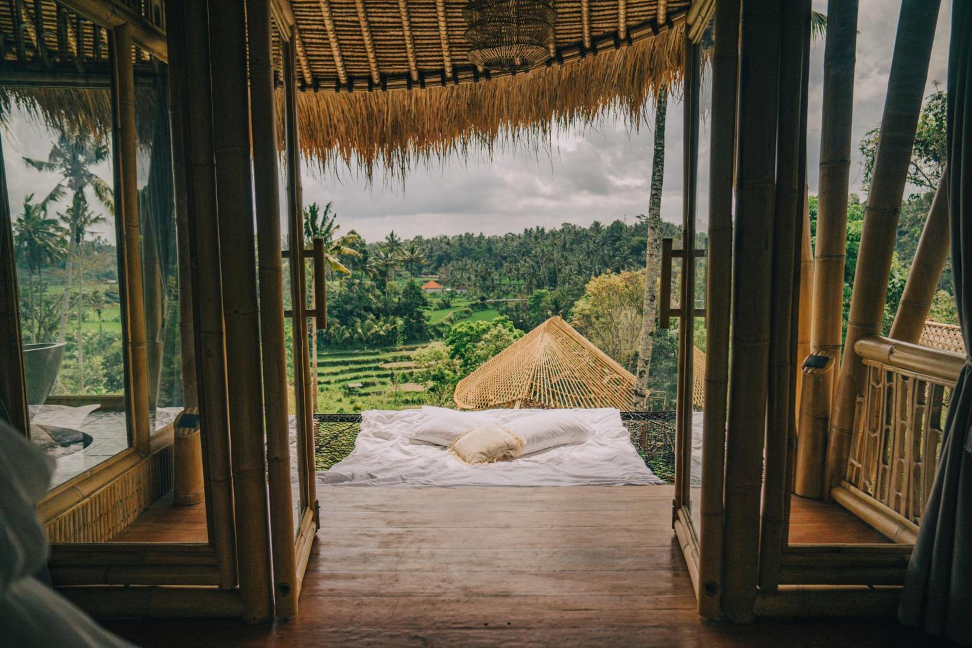 Villa Makerti Bali~Bamboo House Selat Exterior foto